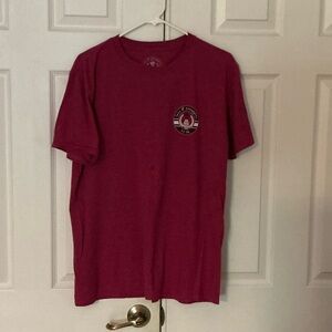 Women's Casual Maroon Tee